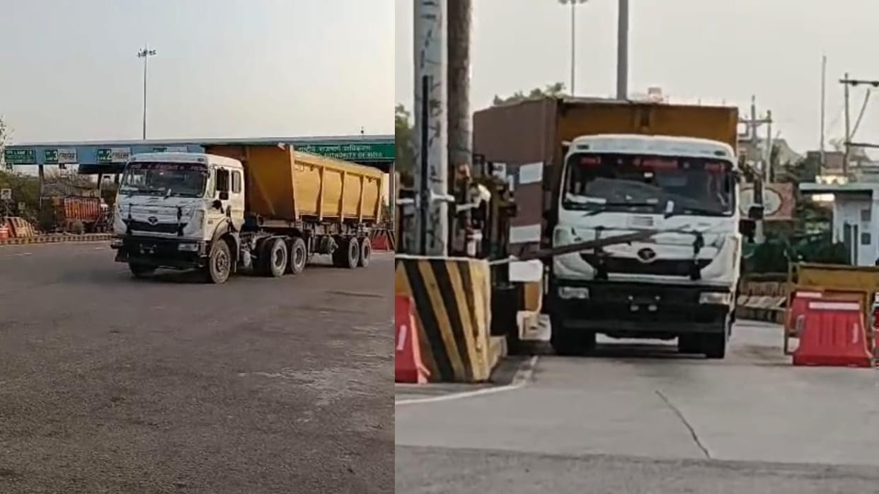 Jhansi: NHAI has initiated an investigation into overloaded vehicles passing through toll without number plate