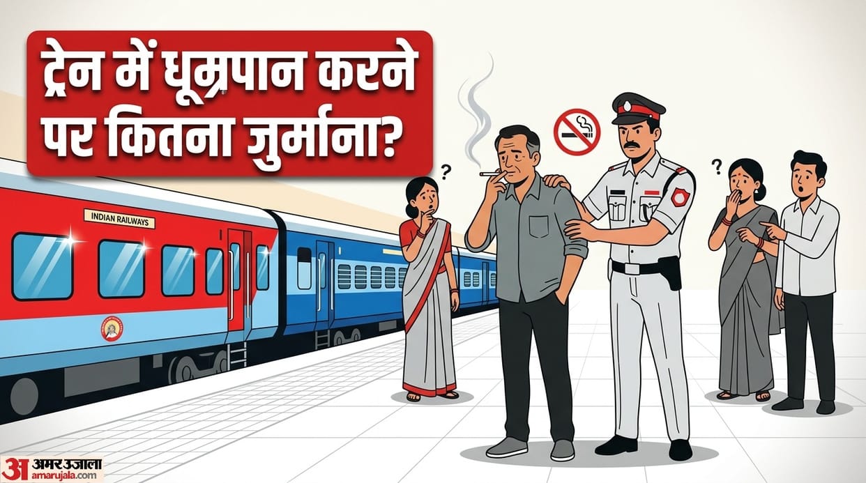 Train Smoking Rules penalty for smoking beedi or cigarette in a train coach toilet or railway premises