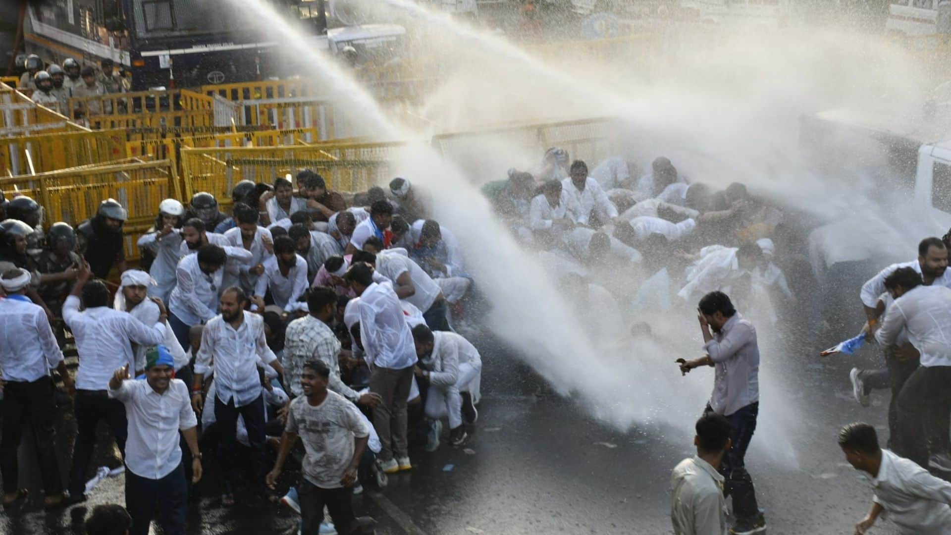 भोपाल में कांग्रेस का प्रदर्शन