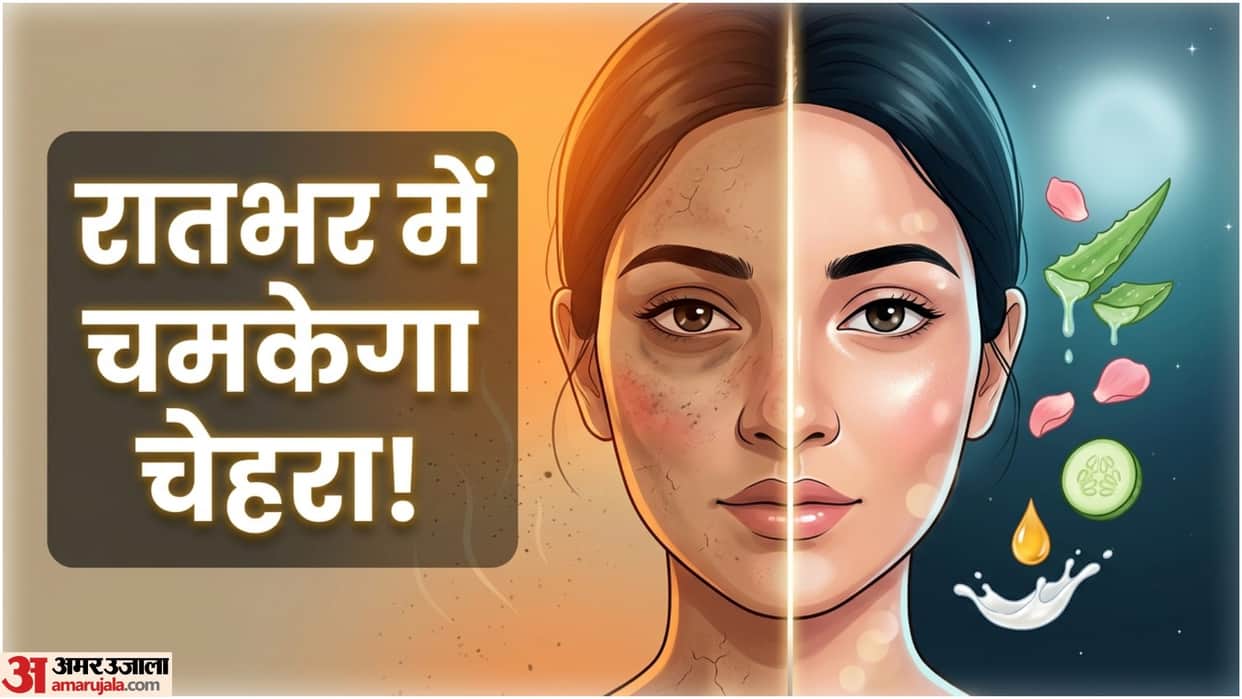 Night Skincare Routine For Summer Glowing Face Home Remedies