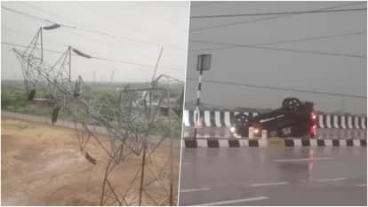 Dausa: Severe Storm and Rain Claim Two Lives as Wall Collapses; Power Supply Hit After Tower Falls