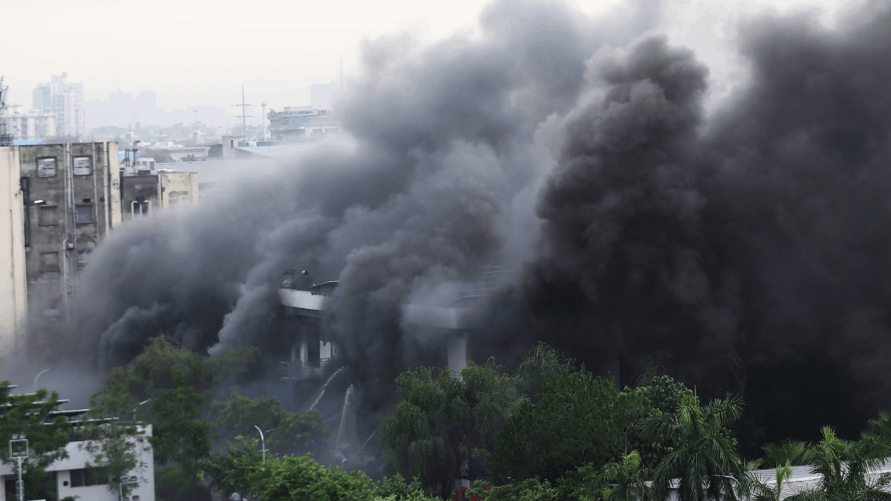 Fire breaks out in chemical and thinner storage area at Spark Minda and 600 employees evacuated