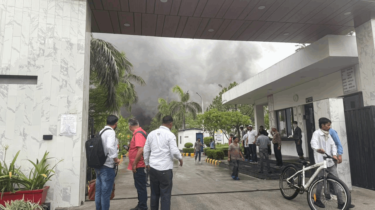 Fire breaks out in chemical and thinner storage area at Spark Minda and 600 employees evacuated