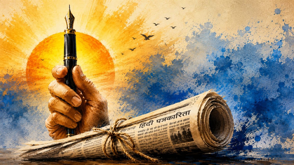 Sky of the past in hopes of new purity -Bharatendu Harishchandra- Banaras newspaper