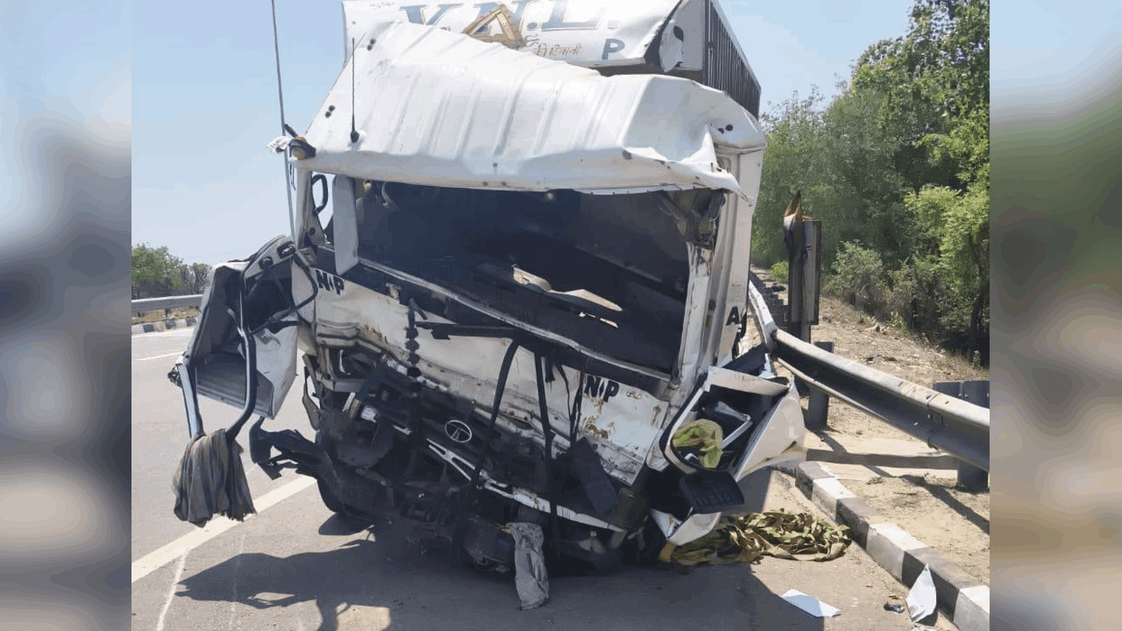 Two Dead in Canter-Truck Collision on Delhi-Meerut Expressway in Ghaziabad