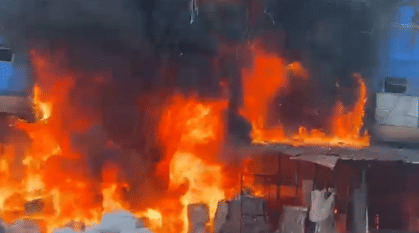 Fire breaks out in four-storey building, 100 students and tenants rescued