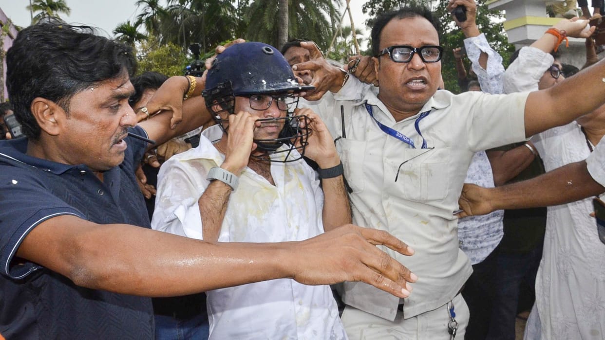 Attack on TMC MP Abhishek Banerjee know why questions itself on tmc party