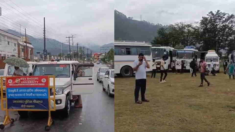 Landslide feared due to continuous rain administration halts Char Dham pilgrims in Srinagar