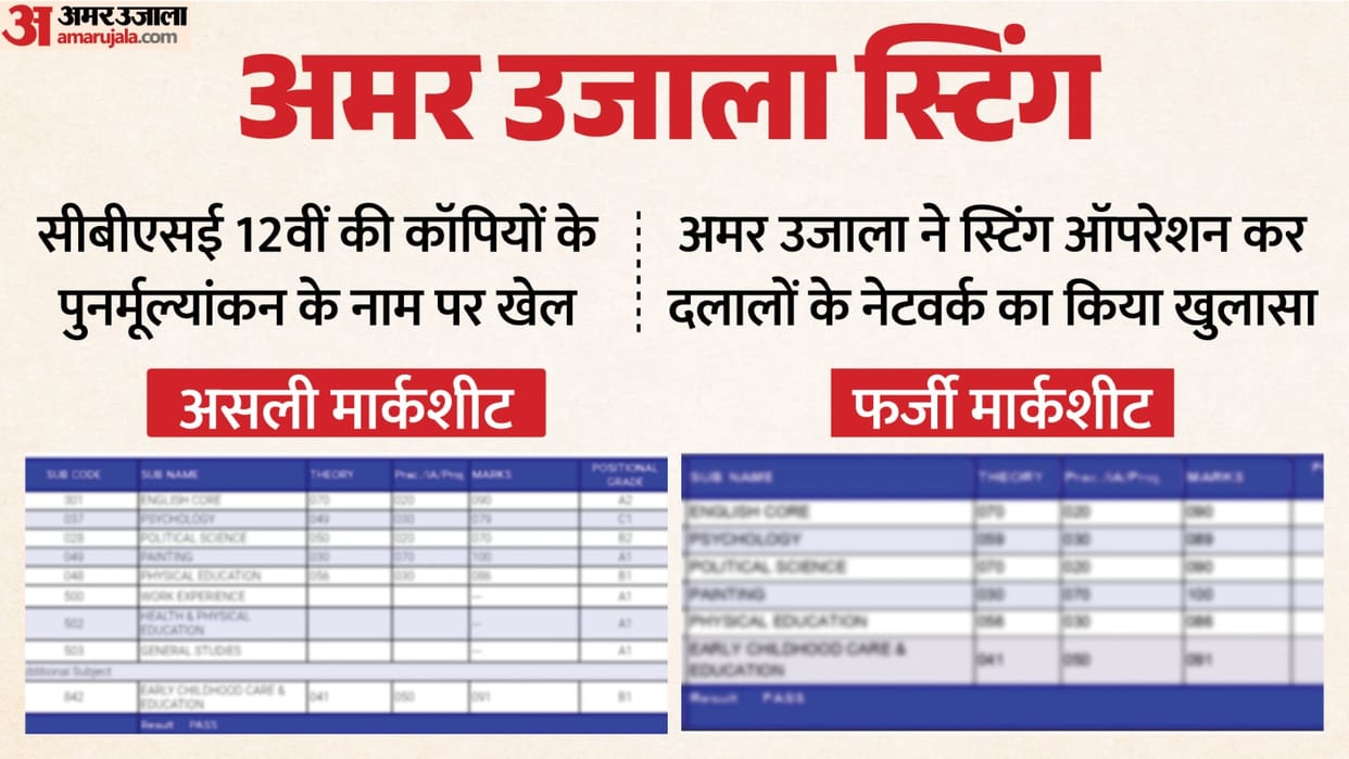 CBSE Revaluation Scam Exposed: Amar Ujala Sting Reveals Broker Network Promising Marks Increase After Class 1