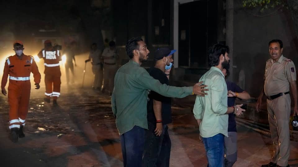 Six-Story Building Collapses Near Saket, Delhi, See Photos