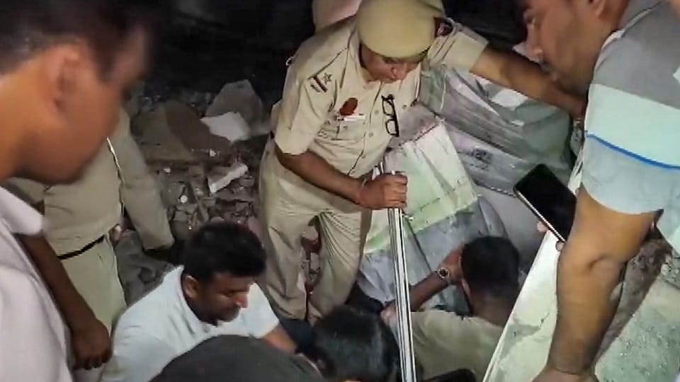Six-Story Building Collapses Near Saket, Delhi, See Photos