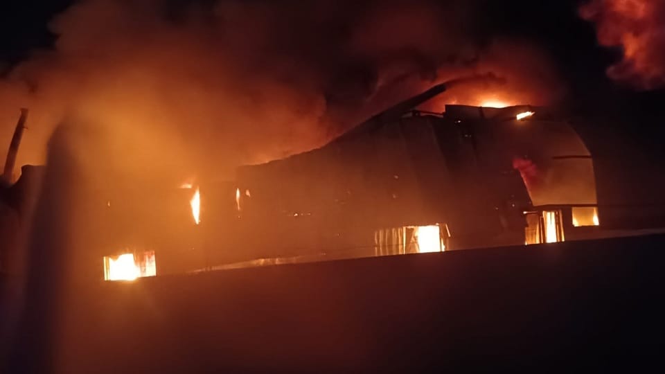 Fire breaks out at a company in the Farrukhnagar area; firefighters bring the blaze under control
