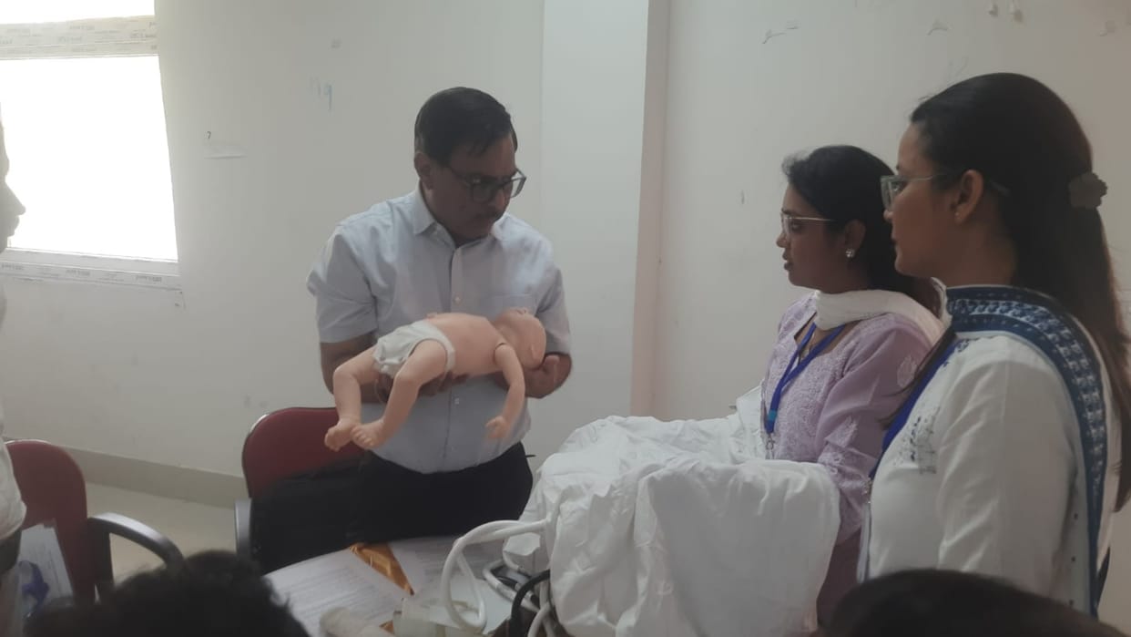 Ambu bag and CPR are life-saving measures in case the newborn is not breathing.