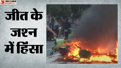 पेरिस में लोगों ने की हिंसा-आगजनी