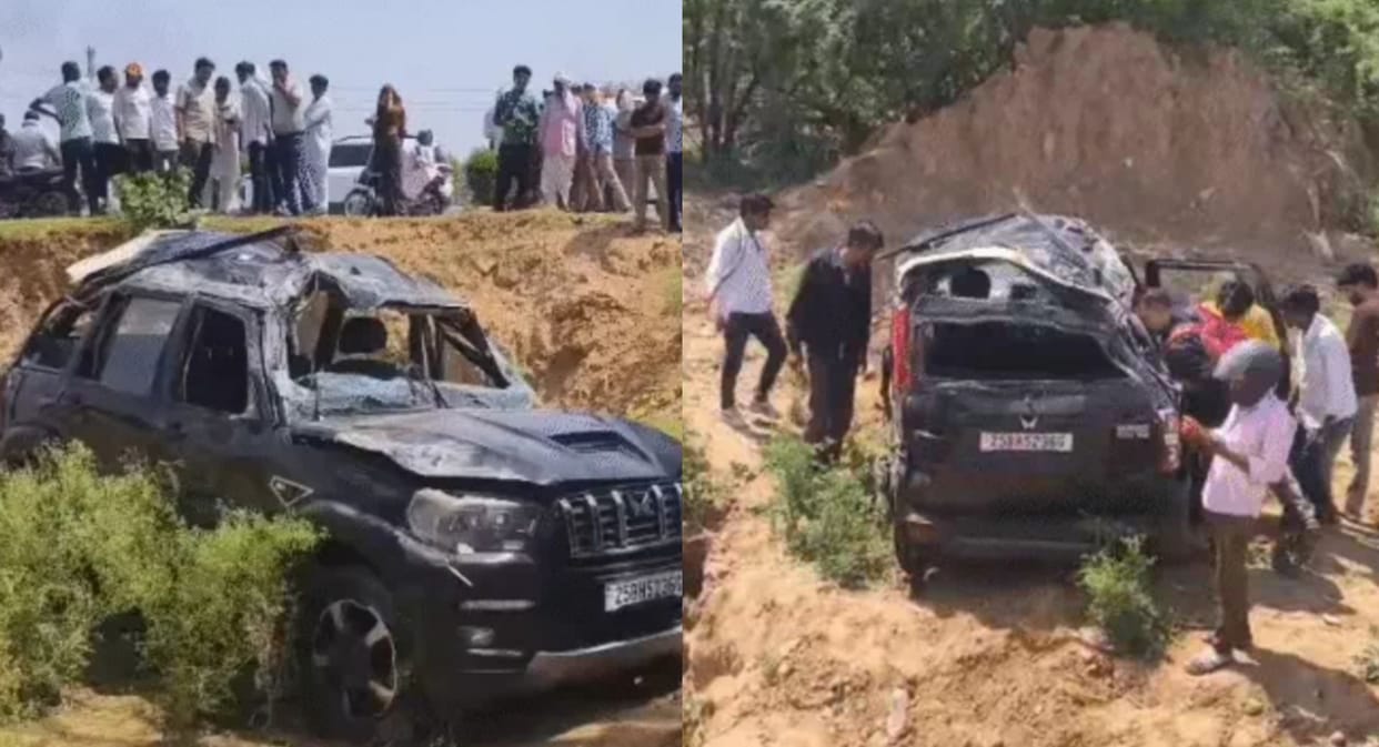 Highway Accident News Speeding SUV Flips Multiple Times to Avoid Collision with Biker one Dead