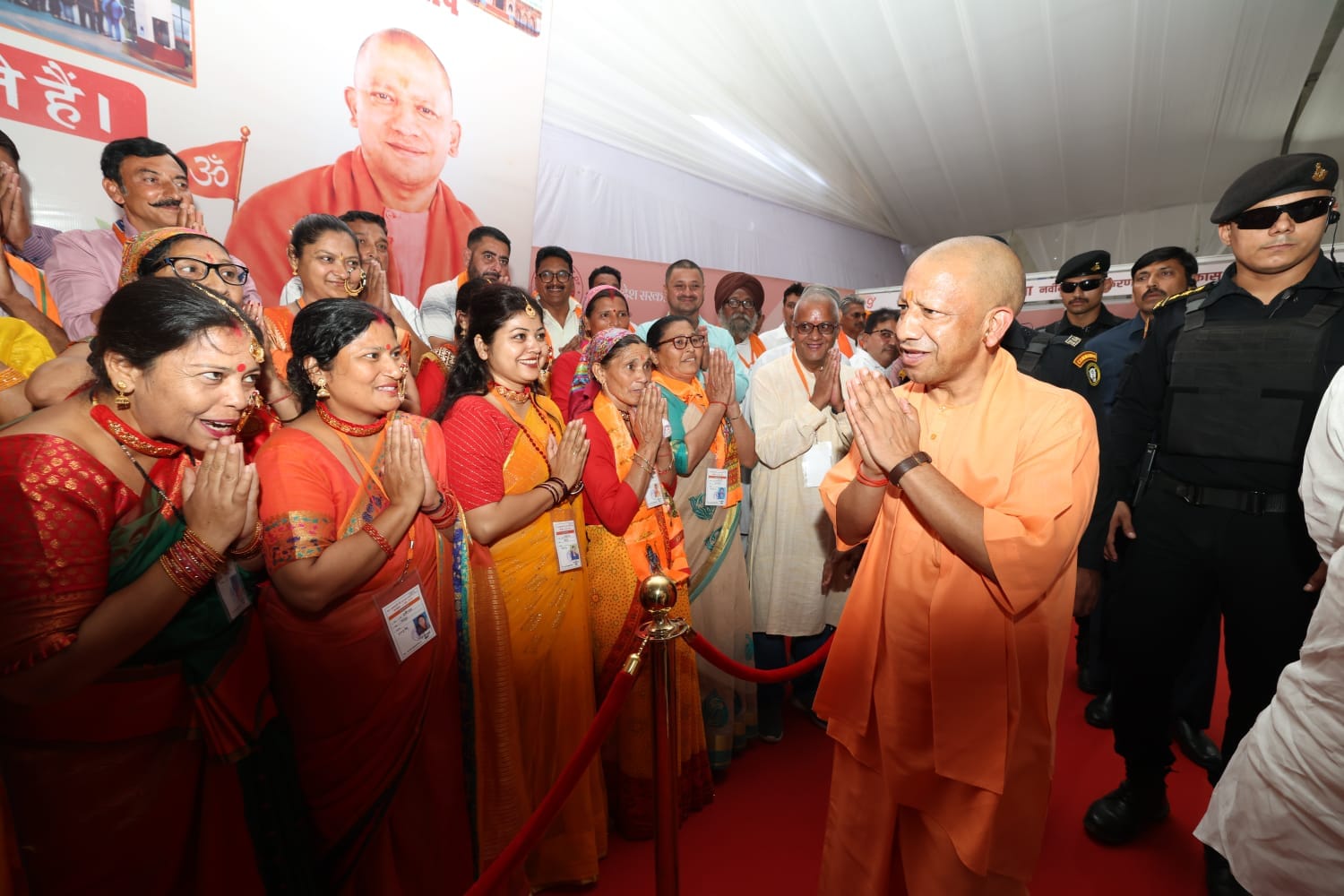 CM Yogi Adityanath Visits Bijnor, Highlights Cow Protection, Law and Order and Welfare Schemes