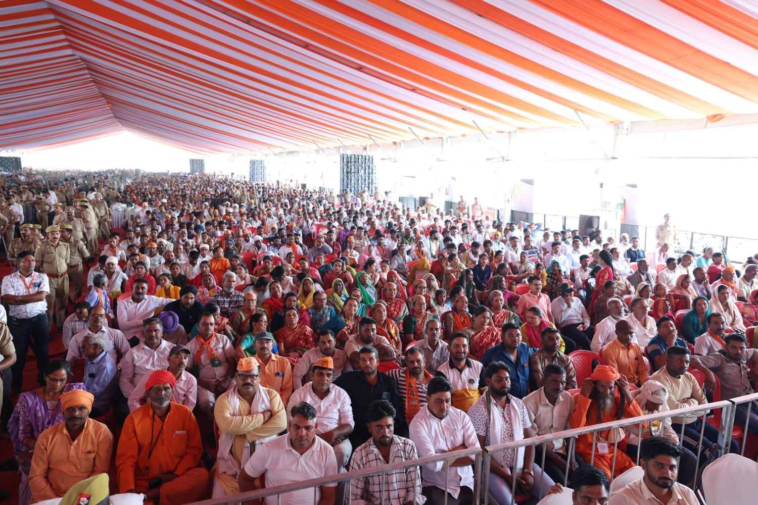 CM Yogi Adityanath Visits Bijnor, Highlights Cow Protection, Law and Order and Welfare Schemes