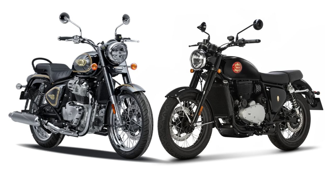 royal enfield bullet 650 vs bsa goldstar 650 price specs features mileage details comparison