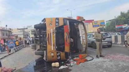 Bus Accident Carrying Rajasthan Passengers Loses Control Overturns Woman Dead Others haridwar Chardham Yatra