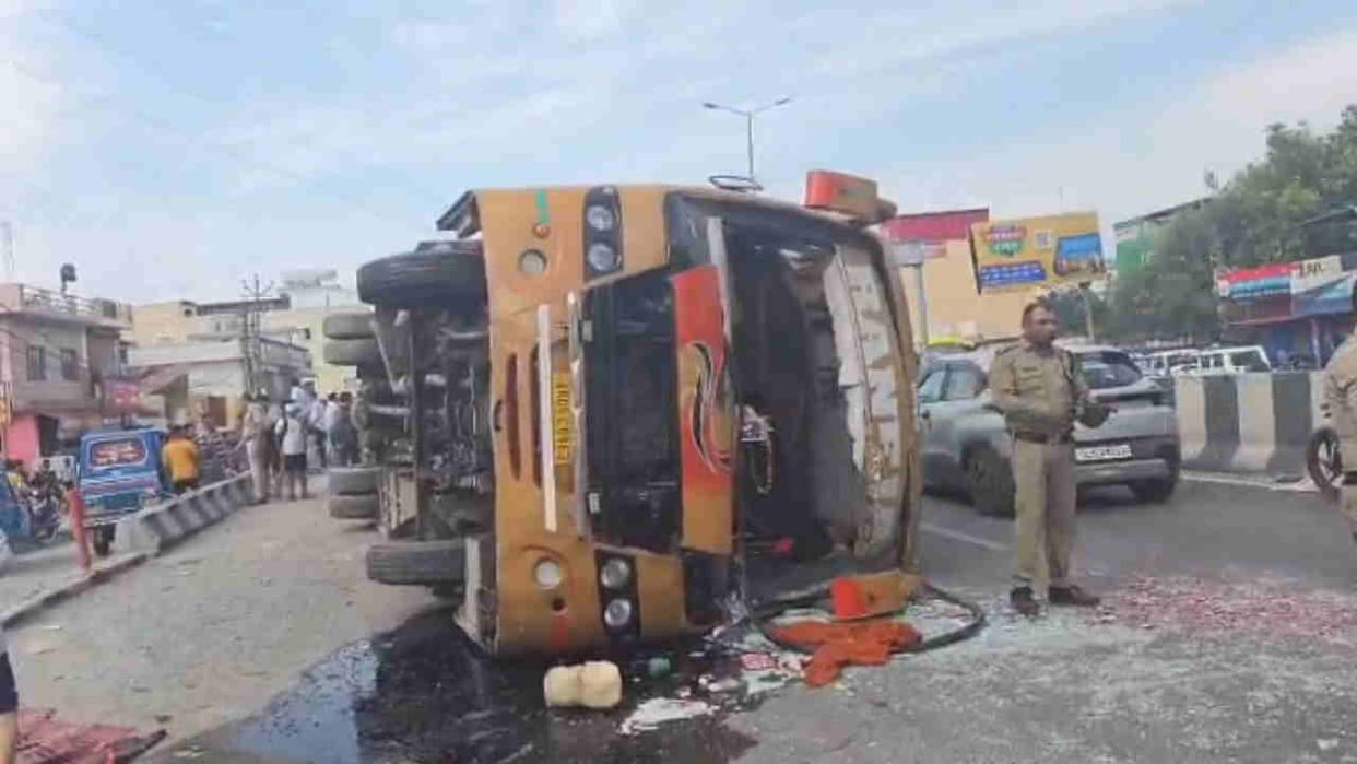Bus Accident Carrying Rajasthan Passengers Loses Control Overturns Woman Dead Others haridwar Chardham Yatra
