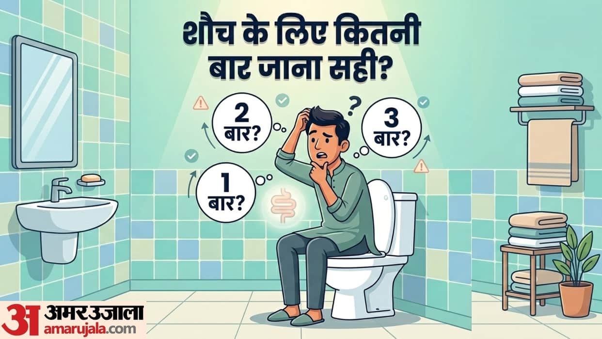 how many times should you go to toilet a day ek din me kitni baar potty jana chahiye