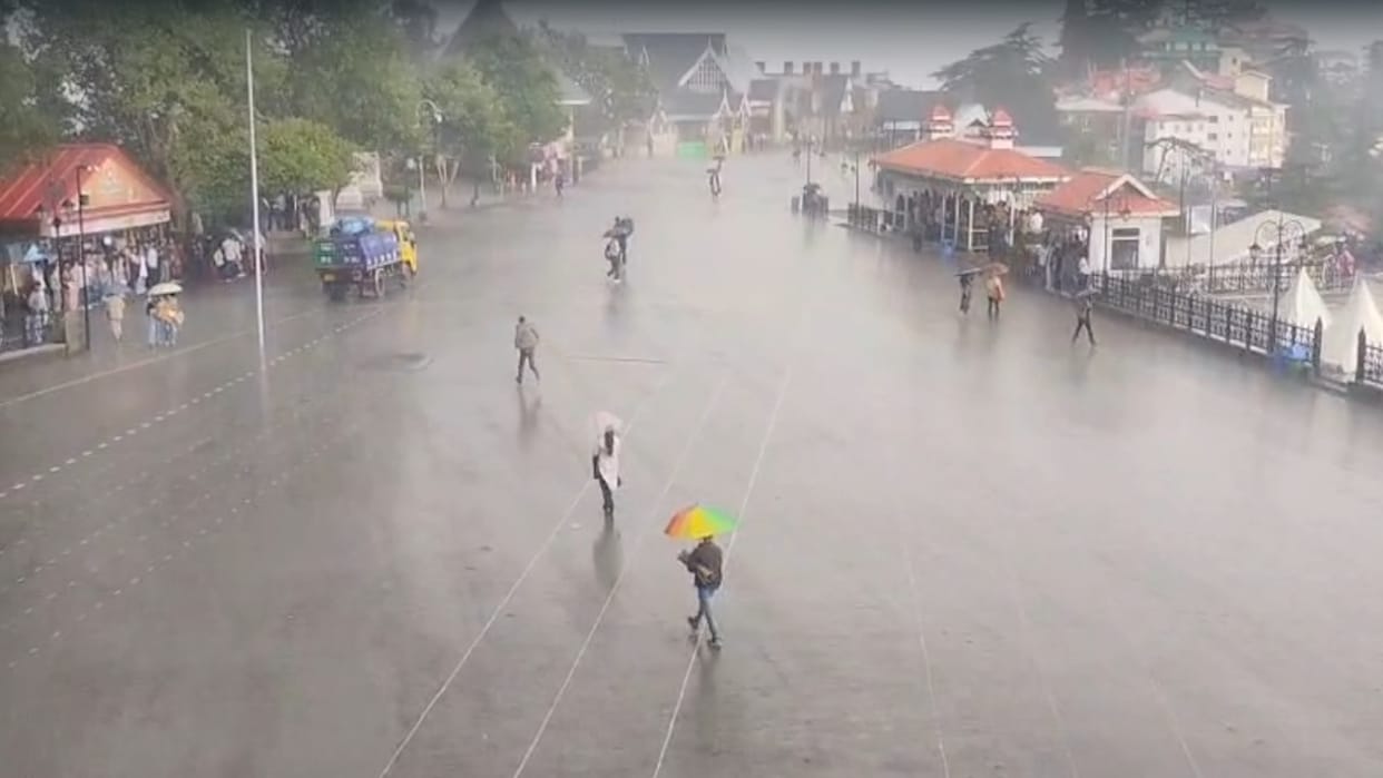 Himachal Weather: Heavy Rains Lash Shimla; Snowfall on Peaks Including Rohtang, know imd forecast