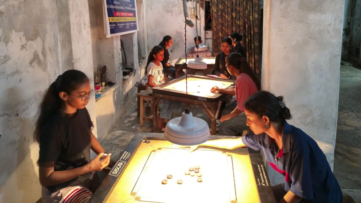 Varanasi Sports news Ritambhara Third Consecutive Win in Carrom League Singles