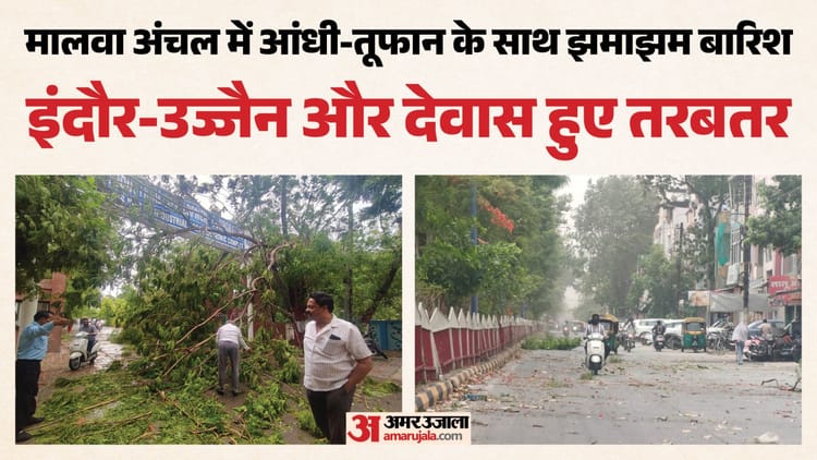 MP Weather: मालवा के कई इलाकों में आंधी, इंदौर में 150 से ज्यादा पेड़ गिरे, देवास-उज्जैन समेत कई शहर प्रभावित