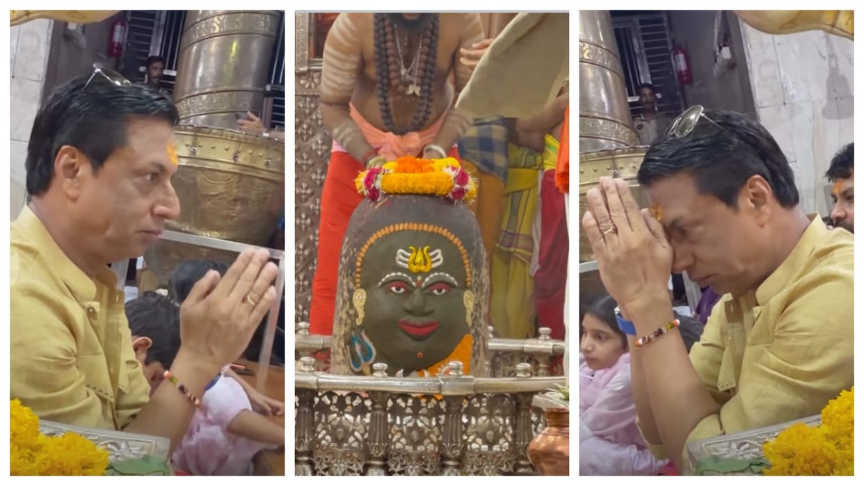 Madhur Bhandarkar seek blessings at Mahakaleshwar temple in ujjain says I feel peaceful here