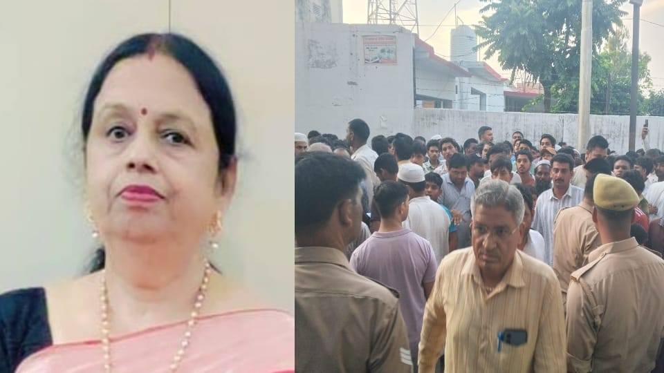 Murder by breaking into the house in broad daylight in Saharanpur, businessman's wife's throat cut