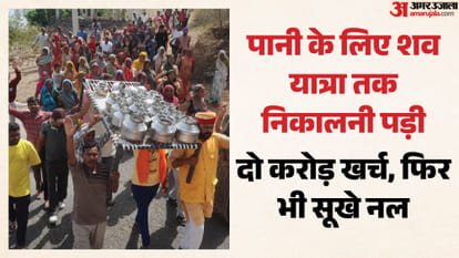 Banswara Water Crisis Angry Villagers Stage Unique Protest Over two Month Supply Disruption