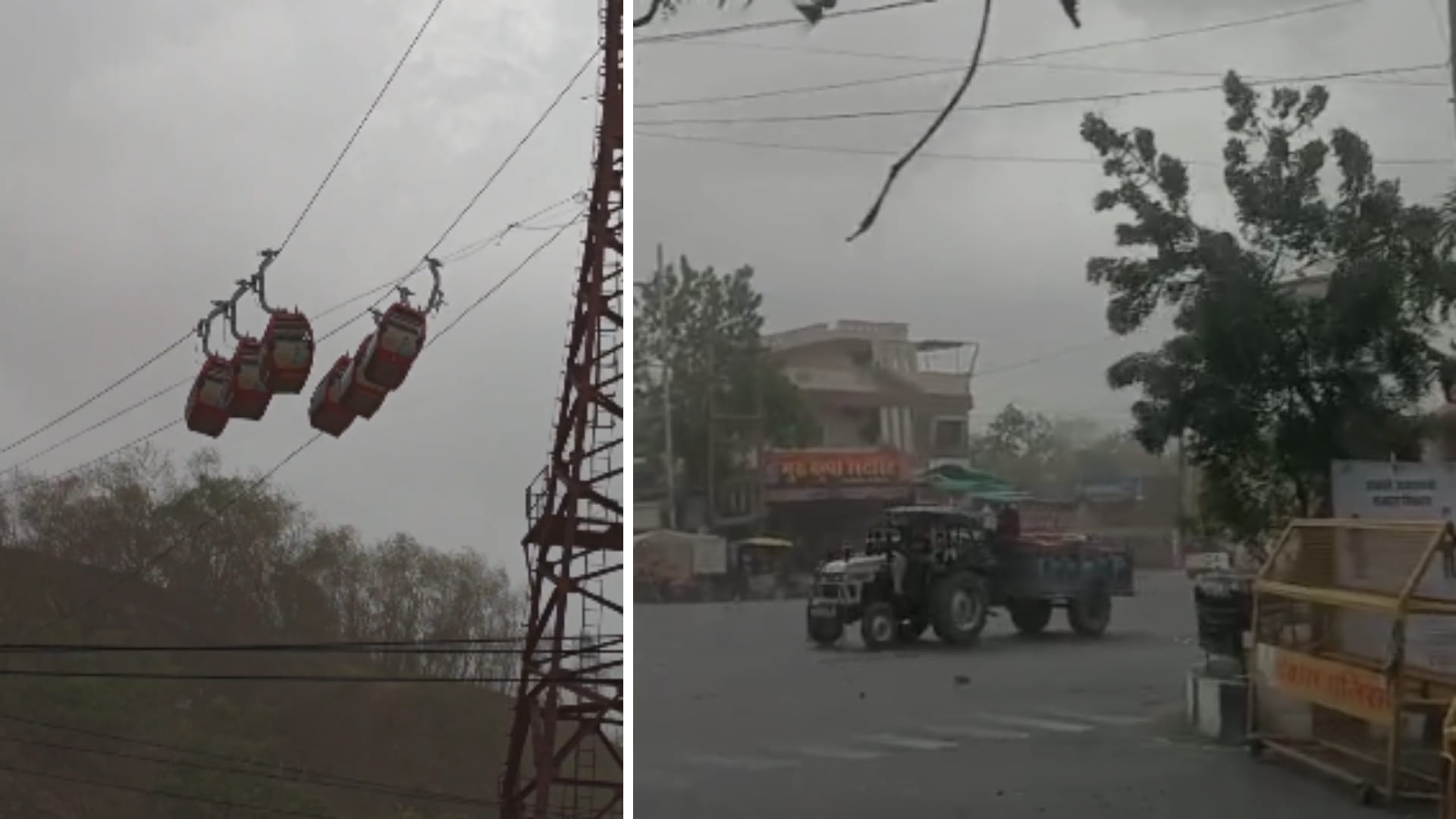 MP Weather Update: Sudden Dust Storm and Strong Winds Sweep Across Malwa Trees Uprooted in Indore