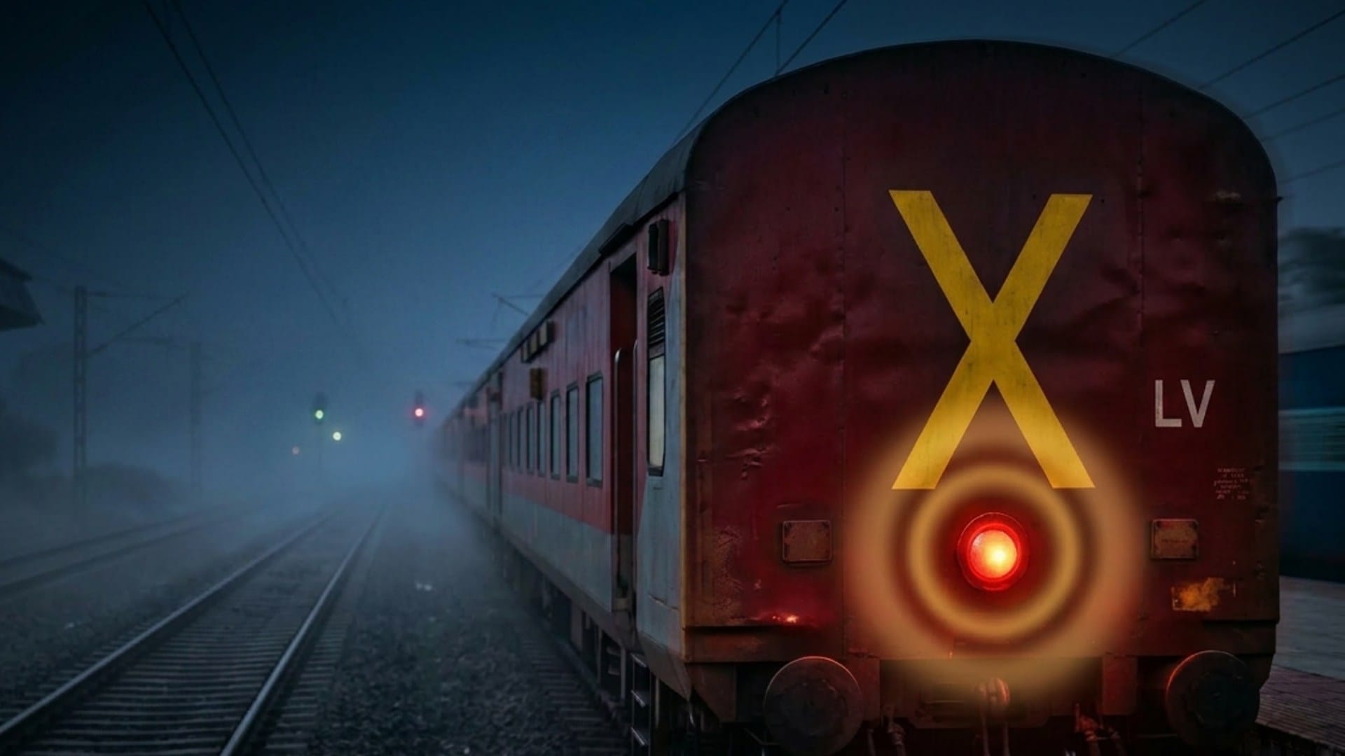Why Do Indian Trains Have An X Mark On The Last Coach know the reason interesting facts