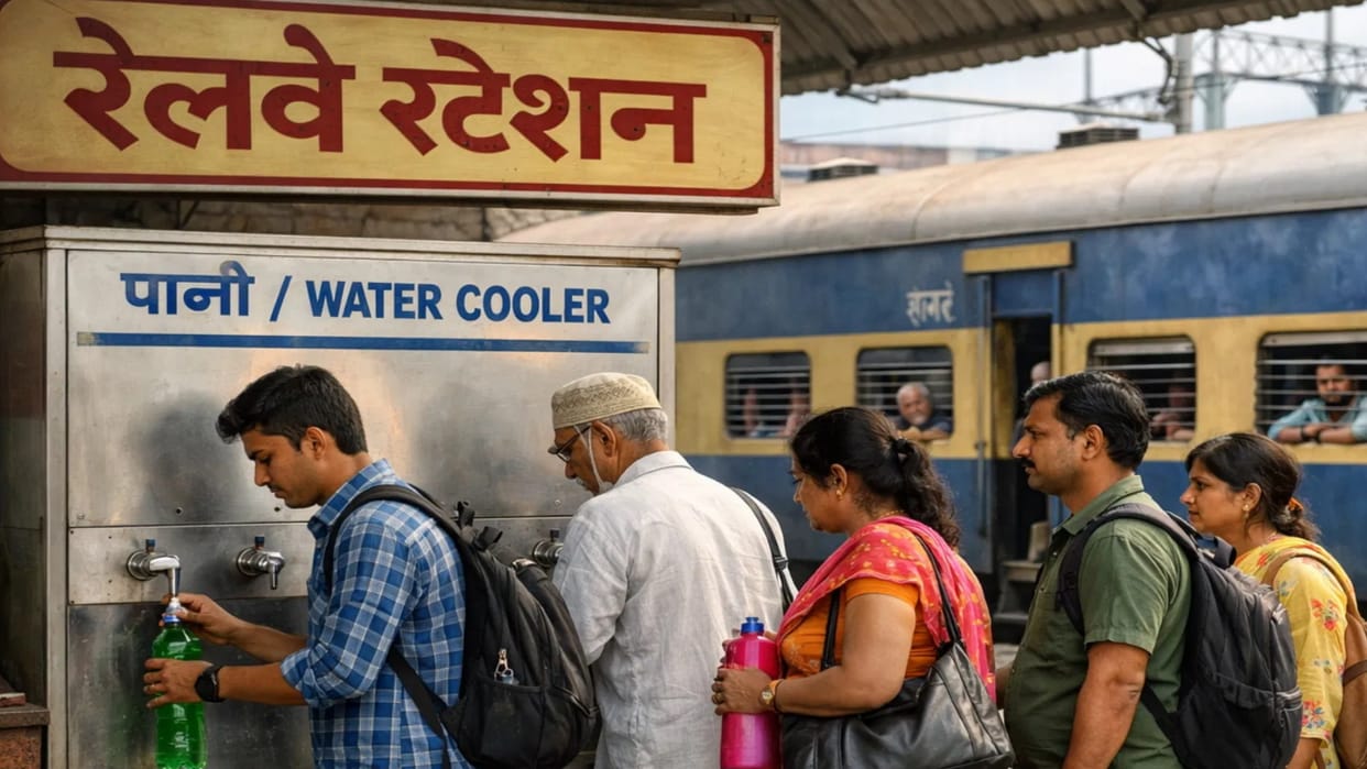 Railway News: All 126 railway stations of Prayagraj division have been equipped with water coolers, passengers