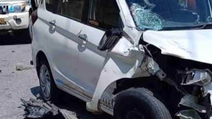 Scooty Car Collision Near Srinagar on Badrinath Srinagar Highway Uttarakhand Accident news