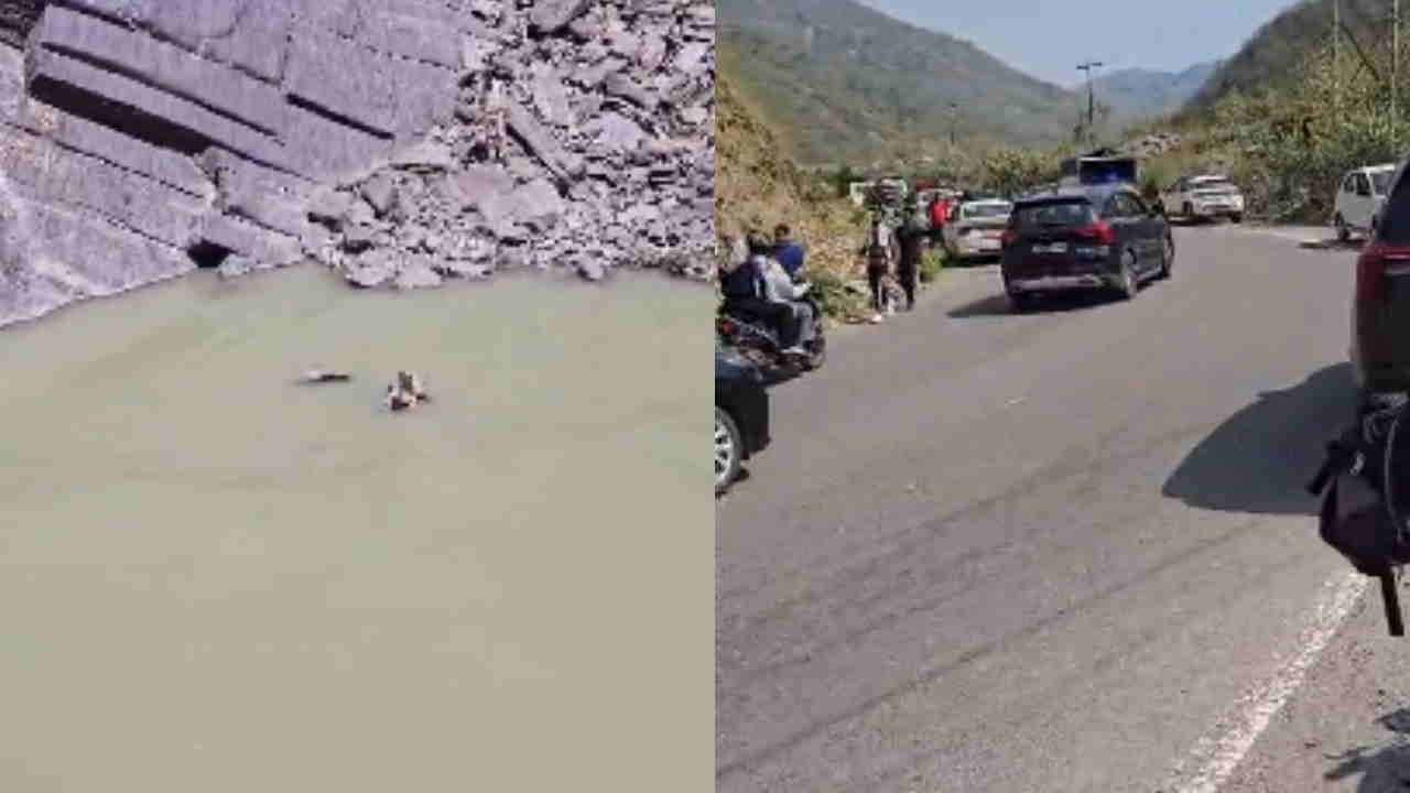 Devprayag Accident Innova Fall into ganga Eight People Had Set Out from Jaisalmer for Char Dham Pilgrimage
