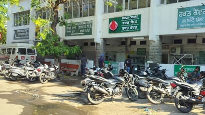 AC Explodes at GMSH-16 Blood Bank Chandigarh Fire Breaks Out