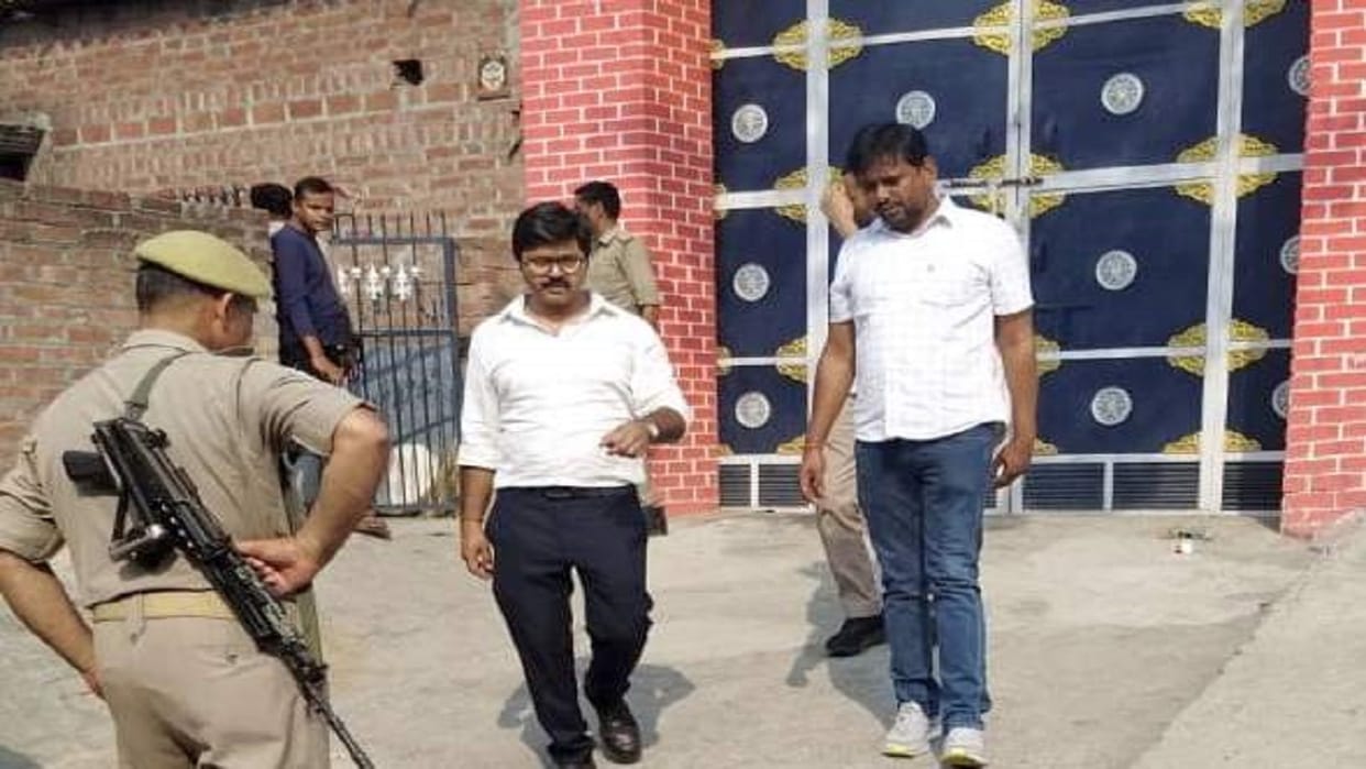 Raid conducted in a Shahjahanpur village in connection with a GST evasion case