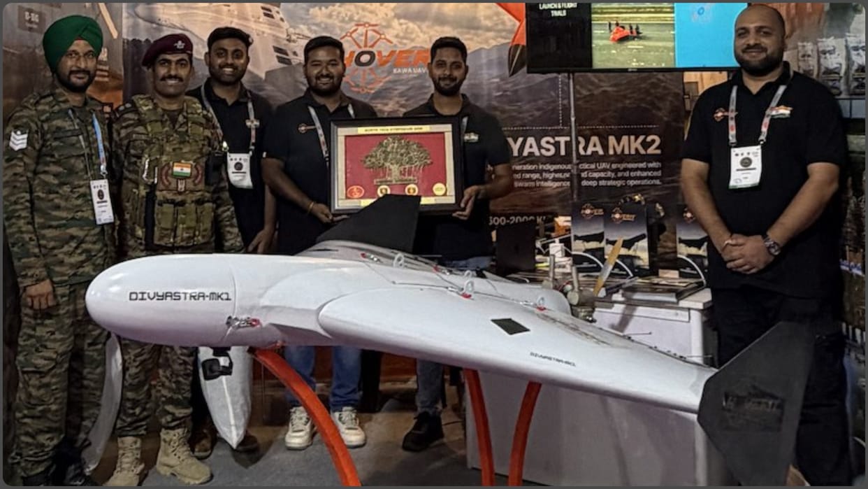 Divyastra drone has been successfully tested, strike range of 500km, capable of flying continuously for 5 hrs
