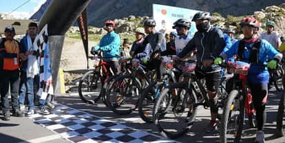 Niti extreme Ultra Run concluded Kharak Singh and Avani win MTB Challenge, participants from 27 states take pa