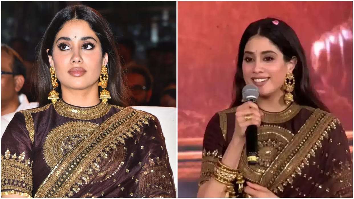 Janhvi Kapoor Wins Hearts With Telugu Speech At Peddi Pre Release Event Says We Do Hard For Entertain You
