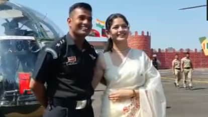 captain bharat bhardwaj proposes partner at combat army aviation training- school passing out parade nashik