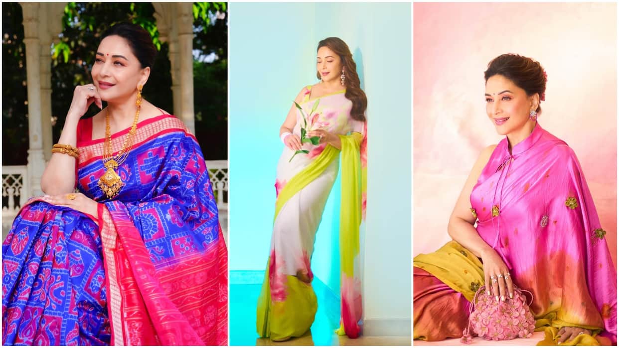 Summer Saree Styling Tips Inspired By Madhuri Dixit Summer Saree Looks