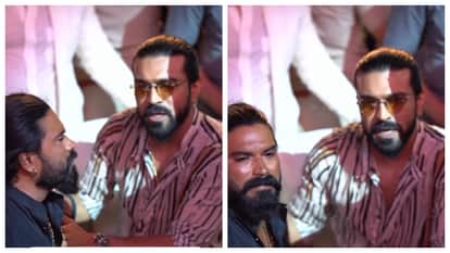 Ram Charan bodyguard threw fan aside then at peddi event actor affectionately called him over fans reaction