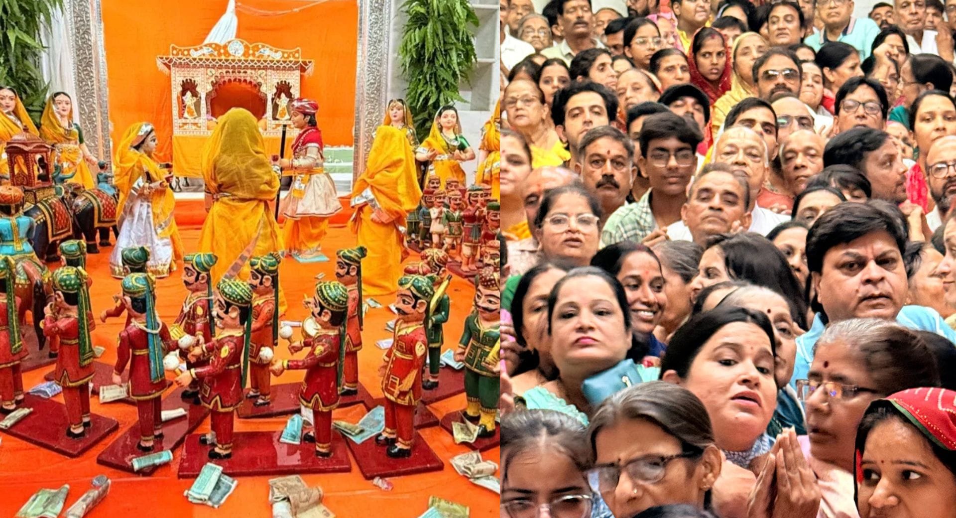 श्रीनाथजी में कुसुम गुलाब महल में बैठे मनोरथ