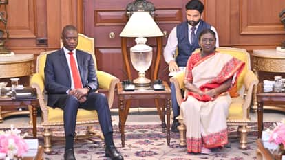 President Murmu Meets SA Vice President Discussions Held on Enhancing Bilateral Cooperation and Investment