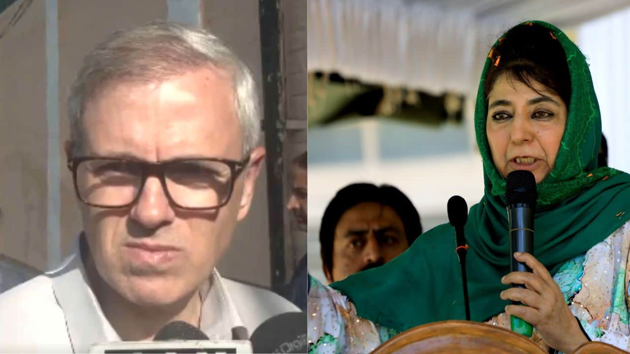 सीएम उमर अब्दुल्ला और पीडीपी अध्यक्ष महबूबा मुफ्ती