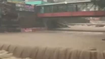 Dehradun Rainfall Rivers  Overflow Several Huts Swept Away  Flood-like Conditions Witnessed at Sahastradhara
