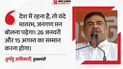 If you want to live country you will have to chant Vande Mataram Shubhendu government  given orders