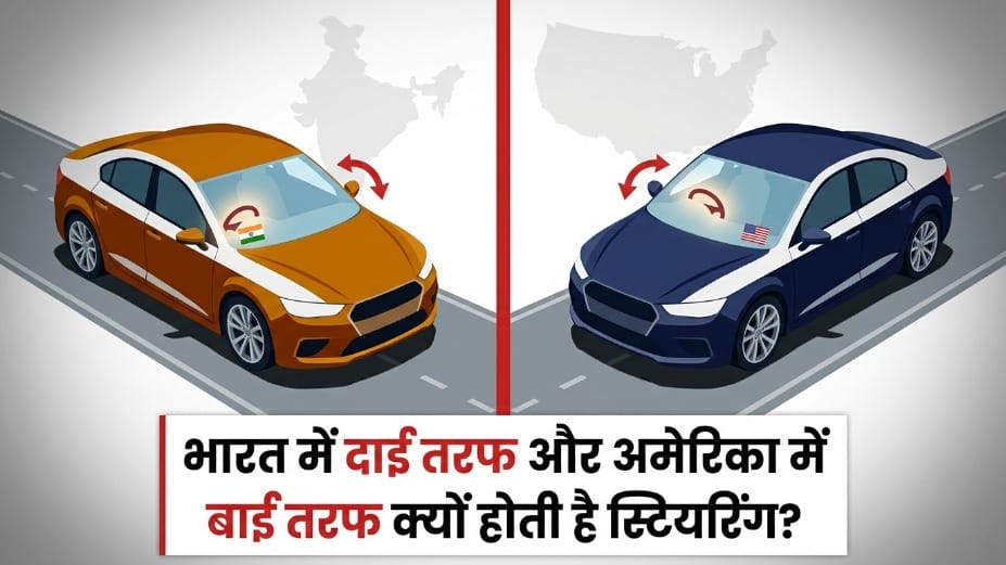 Why Cars Have Steering Wheels on the Right in India and on the Left in America